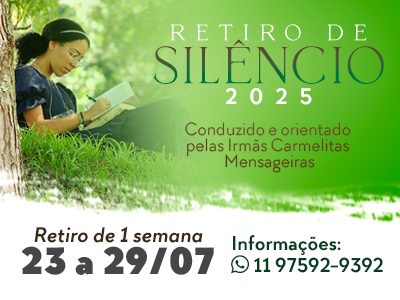 Retiro de silêncio- 23 a 29 de julho de 2025